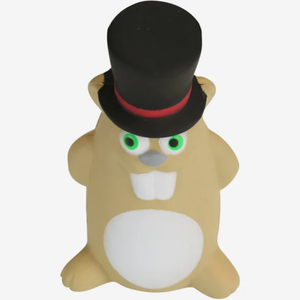 Jouets anti-stress personnalisés en forme de marmotte pour homme, avec chapeau haut-de-forme, à presser, avec logo imprimé, pour cadeaux promotionnels en gros - Product Image 6