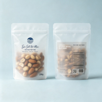 Sacs en aluminium biodégradables personnalisés avec fermeture éclair pour l'emballage de nourriture, de collations, de café, de noix, de bonbons, OEM