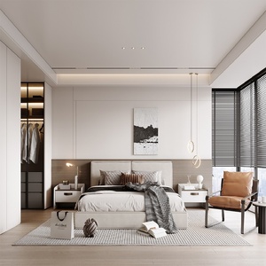 Muebles de Dormitorio de Madera de Doble Color, Diseño de <span class=keywords><strong>Armario</strong></span>, Combinación de Colores Laminados - Product Image 1