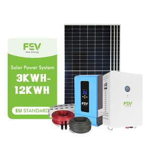 Sistema Completo de Energía Solar de 5KW 10KW 20KW 30KW, Kit Híbrido Fuera de la Red, Generador para Uso Doméstico, Alta Eficiencia, Silicio Monocristalino - Product Image 5