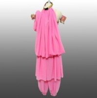 Danza rendimiento desgaste Rosa terciopelo indio vientre estilo árabe traje Danzante Maya árabe danza Tribal vientre trajes