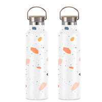 Bouteille d'eau en acier inoxydable à double paroi isolée sous vide, anti-fuite, gourde de sport, école, gym, extérieur, 350 ml, 500 ml, 750 ml, 1000 ml