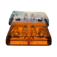 Mini Barra de luz de emergencia giratoria de alta calidad de 20 pulgadas y 25 pulgadas con bombilla de 35W en el interior de DC12V o 24V ámbar o transparente TBD1716