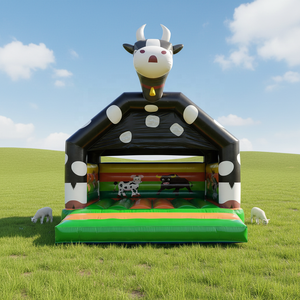 Castillo Inflable Impermeable con Diseño de Lucha de Toros, Trampolín Grande para Saltar, Personalizable para Eventos de Carnaval y Festivales al Aire Libre - Product Image 5