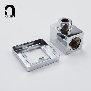 Connecteur <span class=keywords><strong>de</strong></span> tuyau <span class=keywords><strong>de</strong></span> <span class=keywords><strong>douche</strong></span> mural <span class=keywords><strong>de</strong></span> conception carrée en laiton chromé, sortie d'eau <span class=keywords><strong>de</strong></span> <span class=keywords><strong>douche</strong></span> en forme <span class=keywords><strong>de</strong></span> <span class=keywords><strong>coude</strong></span> - Product Image 2