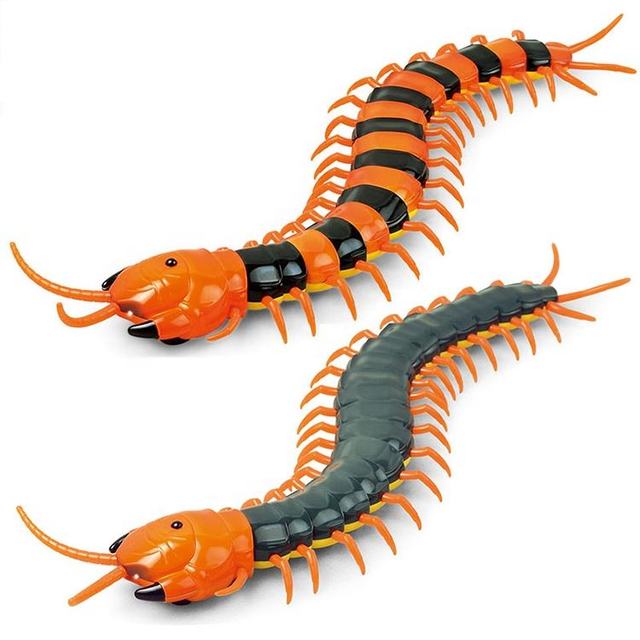 Kids Infrared Remote Control Crawl Centipede Prank Toy Realistic Simulation Animal Plastic RC Centipede Toy