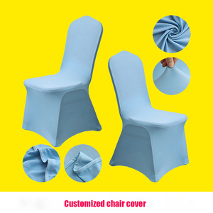 Wholesale Grey Spandex Dining Table Banquet <strong>Chair</strong> <strong>Cover</strong> of <strong>Chair</strong> Stretch Spandex Seat <strong>Covers</strong> for <strong>Chairs</strong> - Product Image 2