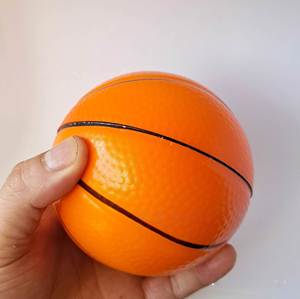 Pelota Antiestrés de Espuma de PU de 10 cm, Pelota de Baloncesto Suave y Apretable de 4'', Pelota Deportiva con Diseño de Dibujos Animados, Juguetes para Aliviar el Estrés, Regalos Promocionales - Product Image 3