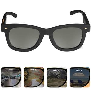 नवीनतम प्रौद्योगिकी कस्टम लोगो स्मार्ट ई चश्मा महिला पुरुषों के लिए परिवर्तनीय टिंट नियंत्रण के साथ धूप का चश्मा पोलराइज्ड एलसीडी लेंस - Product Image 5