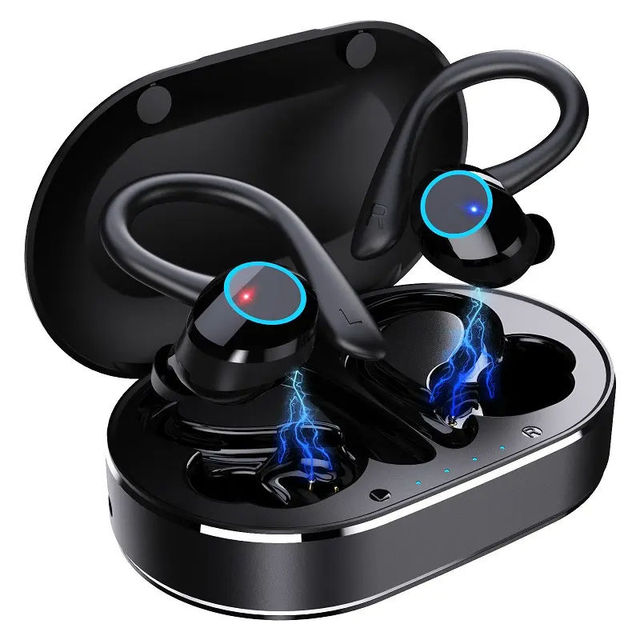 Bluetooth Ear Hook Sport Earphones Waterproof Stereo Deep Bass Sound Touch Control Smart Earphones True Wireless Games Earbuds