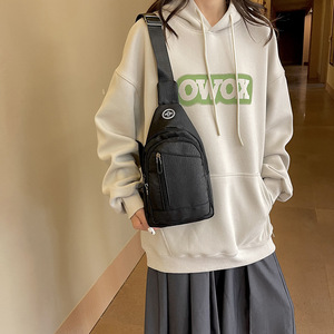 Wholesale Custom logo Waterproof Single <b>Shoulder</b> <b>Bag</b> Nylon Utility Bottle Holder Portable Crossbody Chest <b>Bag</b> for <b>Men</b> - Product Image 5