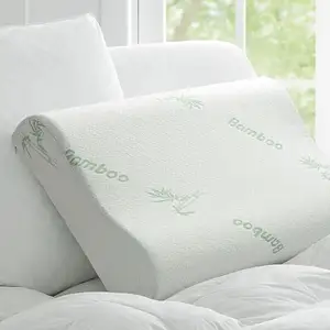 Fodera in tessuto a maglia Wave Wedge Pillow cuscino per contorno in Memory Foam cervicale Anti-russamento con custodia lavabile