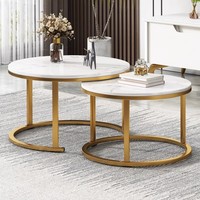 Petite Table Basse Design Moderne de Luxe pour Appartements Mères-Filles, Salons avec Lumière Chaleureuse de Haut Niveau