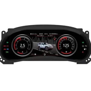 Digital Dashboard Pane lAndroid 9.0 Virtual Instrument Cluster Cock Pit LCD Speedometer For Jeep Wrangler 2010-2017