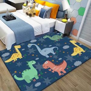 <span class=keywords><strong>Tapis</strong></span> de jeu pour garçon, motif forêt et dinosaures, en polyester, pour la maison, les pique-niques et le camping - Technique touffetée - Product Image 2