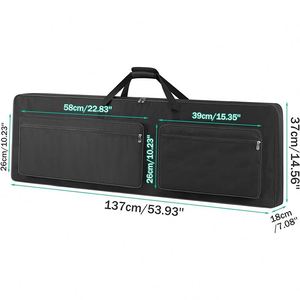 Estuche de Transporte para Teclado de 88 Teclas - Estuche de Transporte Plegable de Primera Calidad para Teclado de Piano - Product Image 1