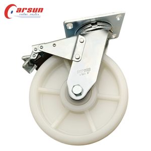 Industrie wagen rollen Top Plate Heavy Duty White Nylon Rad rollen - Product Image 2