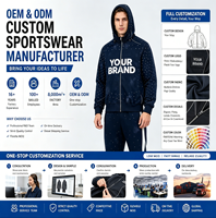 Ensemble de survêtement personnalisé avec sweat à capuche zippé et strass effet délavé, coupe ample, streetwear hiver, tenue de jogging, vêtements OEM sous marque privée
