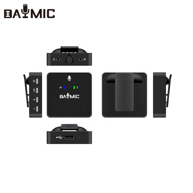 DAYMIC Mini UHF Wireless Microphone Youtube Camera Microphone Wireless Lapel Sound Card Mic for Conference Livestream