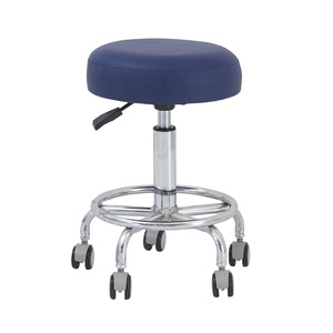 Chaise de bureau pivotante multifonctionnelle minimaliste de style industriel siège de selle en acier atelier d'école de formation de laboratoire d'hôpital - Product Image 4