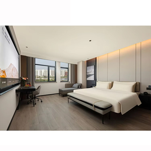 Juego <span class=keywords><strong>de</strong></span> Muebles <span class=keywords><strong>de</strong></span> Dormitorio Modernos para <span class=keywords><strong>Apartamentos</strong></span> y Hoteles, Estilo Minimalista con Chapa <span class=keywords><strong>de</strong></span> Madera, para <span class=keywords><strong>Apartamentos</strong></span> con Servicios y Casas <span class=keywords><strong>de</strong></span> Vacaciones - Product Image 1