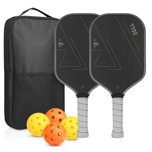 Ensemble de 4 raquettes de pickleball de qualité professionnelle en fibre de verre ultra-résistantes avec 4 balles et sac de transport - Product Image 3