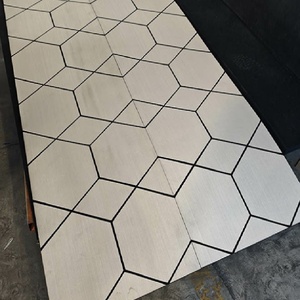 Panel Dinding Akustik Berbilah Kayu, Papan Strip Kayu Berlapis PET Hitam untuk Dekorasi Interior Modern - Product Image 6