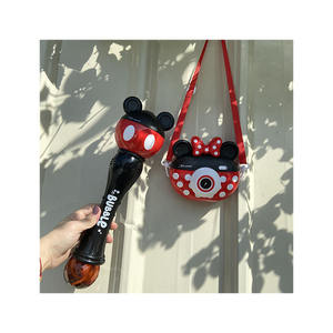 Elektrische LED Blinklicht Blase Zauberstab Spielzeug Geschenk artikel Mickey Mouse Kinderspiel zeug Handheld Bubble Wand - Product Image 1