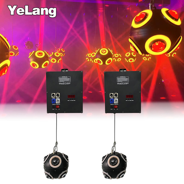 YELANG Disco Ball Light Lifting Football Kinetic Light Led RGBW Colorful Dmx Led Lift Ball Kinetic Club Lighting