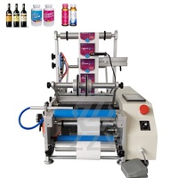 Machine d'étiquetage semi-automatique de bureau pour bouteilles rondes avec PLC, idéale pour les petites entreprises, pour étiquettes de pots et de boîtes, équipement industriel