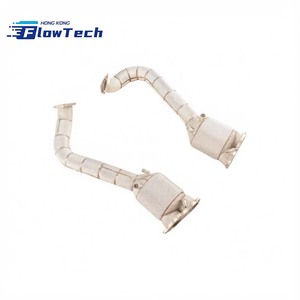Sistema de escape de alto rendimiento con downpipe para Porsche 718 GT4 GTS Spyder 4.0L, acero inoxidable 304, ajuste directo, Euro 5, 200 celdas - Product Image 3