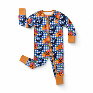 Costume de bébé unisexe en fibre de bambou doux, motif citrouille et fantôme, pour <span class=keywords><strong>Halloween</strong></span>, 0-24 <span class=keywords><strong>mois</strong></span>, idéal pour les fêtes de déguisement - Product Image 5