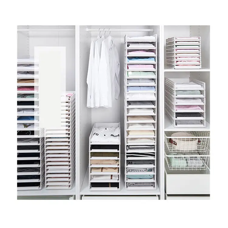 Home Bedroom multifunctional Wardrobe Organizing Folding Clothes Partition Storage Box