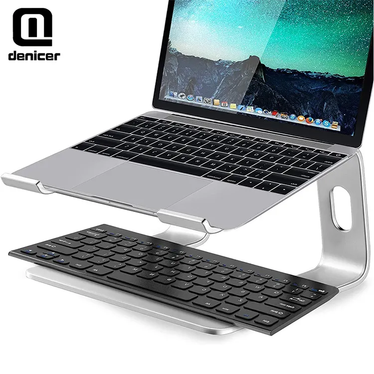Ergonomic aluminum desk notebook holder detachable laptop stand for Apple for MacBook Air Pro for Dell for HP 10-15.6"Laptops