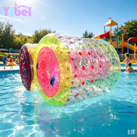 Rouleau aquatique gonflable Yibei en PVC transparent pour parc aquatique, enfants et adultes, balle roulante aquatique gonflable