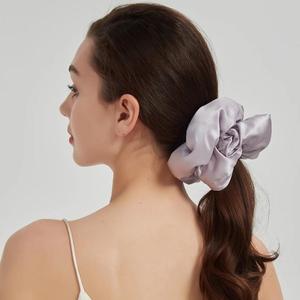 100% 19mm Mulberry Silk <strong>Hair</strong> Tie Oversized Curly <strong>Hair</strong> Accessory Padded Scrunchie Overnight Sleep Large Silk Pillow <strong>Scrunchies</strong> - Product Image 5