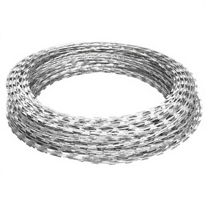 High-quality 16-<b>gauge</b> Hot-dip Galvanized Cross Razor Iron Wire Barbed Wire Coil Anti-climbing Device Available for Customization - Product Image 3