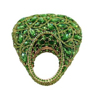 Bolso de Noche Floral de Cristal de Lujo para Mujer, Cartera de Mano con Asa Superior y Pedrería para Boda o San Valentín - Product Image 6