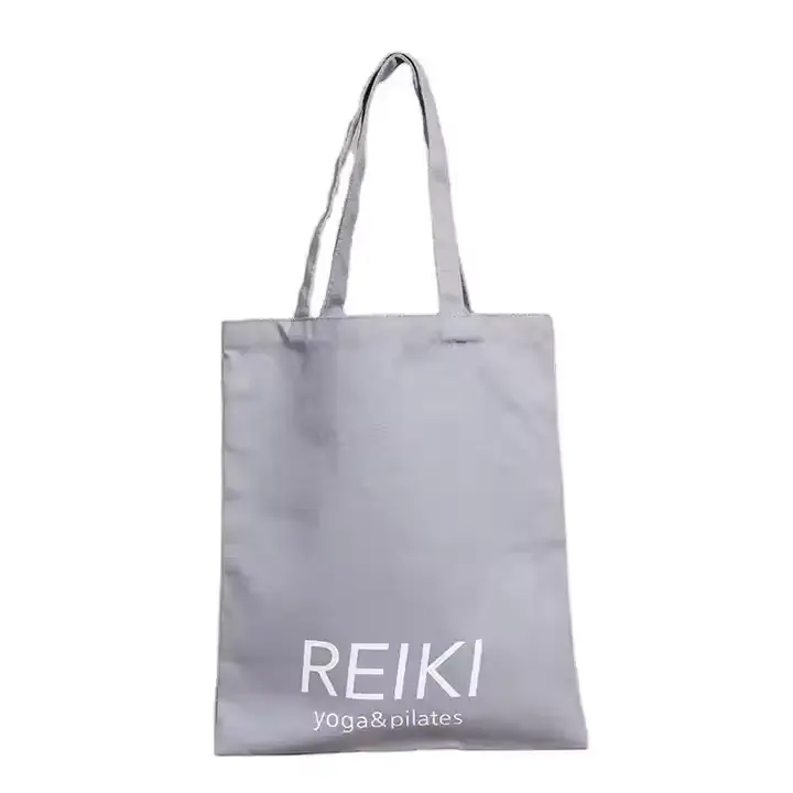 Grosir kustom desain cetak kain bagus kanvas katun tas belanja Tote Bag