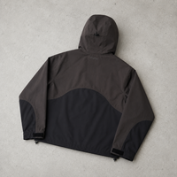 Fabricant de vêtements personnalisés OEM ODM : Blouson coupe-vent à capuche pour homme, color block, poches zippées, streetwear d'extérieur