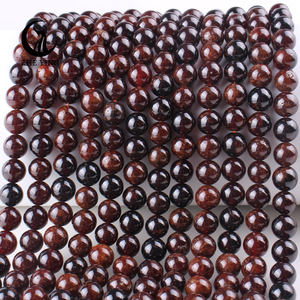 Zhe Ying 6/8/10mm oranye Garnet manik-manik 100% Natural heiling kristal manik-manik gelang batu permata kalung alami oranye Garnet - Product Image 3