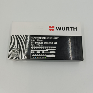 En Stock, Juego de Llaves de Tubo <span class=keywords><strong>Wuerth</strong></span> Originales Nuevas de 1/4 de Pulgada, Juego de 33 Piezas, 09651132 - Product Image 2