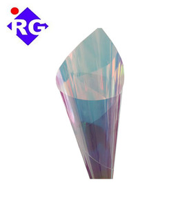 Angelina Fantasy PET 18mic Blu Dicroici Trasparente Iridescent Arcobaleno Della Caramella di Imballaggio Pellicola - Product Image 1