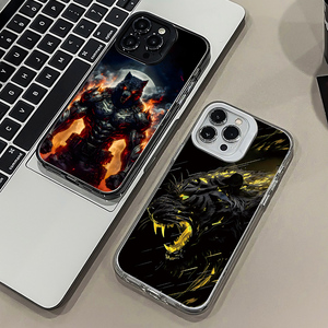 Funda de Lujo Plateada de PC para Negocios a Prueba de Golpes para iPhone 16 Pro Max con Diseño de Andrógeno Hormona Masculina Incluida - Product Image 3