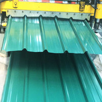 Tôle de toiture en acier prélaqué Colorbond, profil trapézoïdal ondulé, revêtement couleur, profil en boîte, plaque de toiture IBR, prix de gros