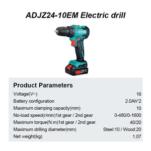 Perceuse à percussion électrique sans fil industrielle DIY, prise en charge OEM, 16V, moteur sans balais à vitesse variable - Product Image 2
