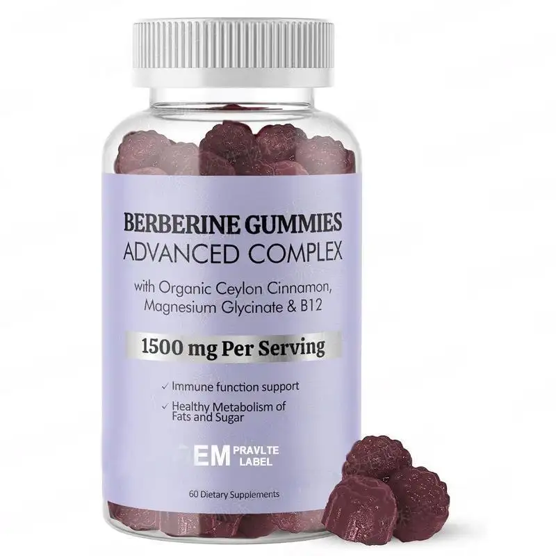 Oem berine hcl gummies חילוף חומרים מעיים בריאות בריאות תוספי תזונה תומך במערכת החיסון הברברי gummies