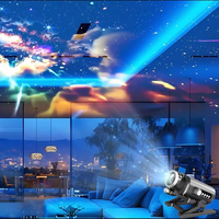 Projecteur d'étoiles 3D Projecteur de galaxie immersif pour toute la pièce Planétarium Projecteur de lumière nocturne avec lumière douce HD pour cadeaux de réconfort