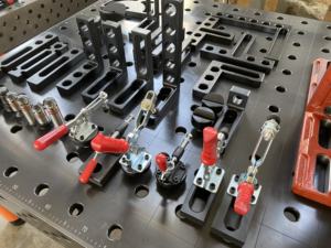 2D 3D nitred ghisa acciaio tavolo di saldatura con scale di misura e raccordi - Product Image 4