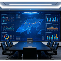 Écran LED intérieur haute définition Topvision pour visioconférence à distance et écran de fond de bureau